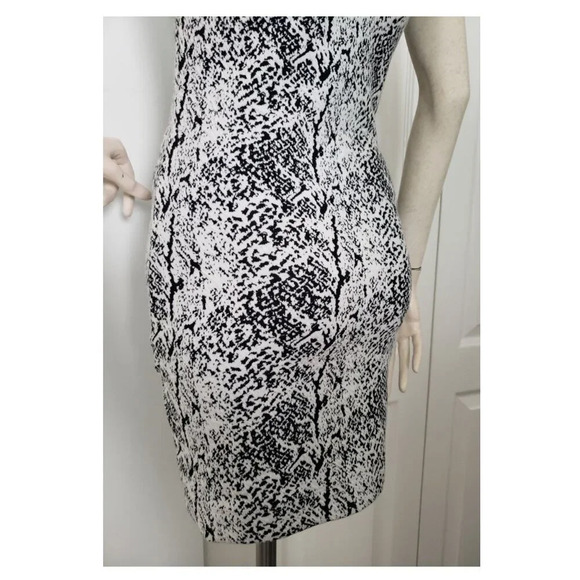 H&M Divided Black & White Speckled  Cocktail Mini Tank Dress Size 6 Low back - Picture 5 of 9